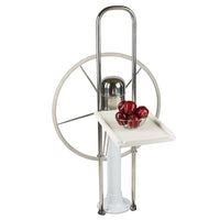 Edson White Poly Fold Down Luncheon Table - Edson 9-1/2" Guard 1" to 1-1/8" [761WH-95]