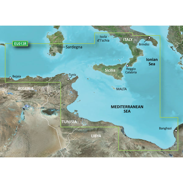 Garmin BlueChart g3 HD - HXEU013R - Italy Southwest  Tunisia - microSD/SD [010-C0771-20]