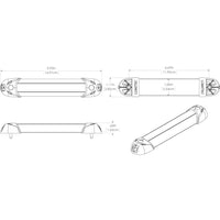 Lumitec MiniRail2 6" Light - Red Non Dimming [101080]