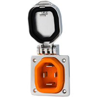 SmartPlug 50 AMP Male Inlet Cover - Stainless Steel [BM50S]