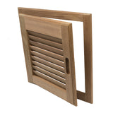 Whitecap Teak Louvered Door & Frame - Right Hand - 15" x 15" [60722]