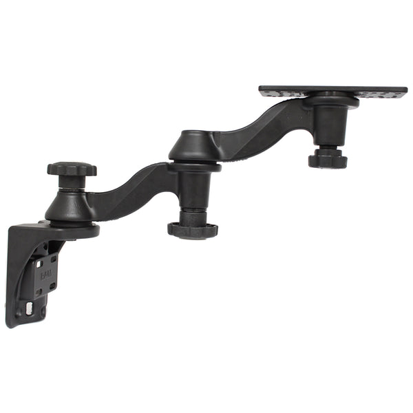 RAM Mount Vertical Double 6" Swing Arms w/6.25" X 2" Rectangle Base & Vertical Mounting Base [RAM-109V-1U]