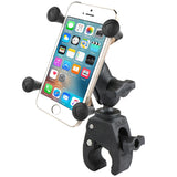 RAM Mount Small Tough-Claw Base w/Short Double Socket Arm and Universal X-Grip Cell/iPhone Cradle [RAM-B-400-A-HOL-UN7BU]