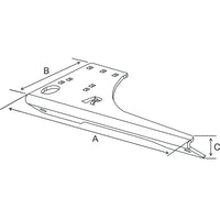 RAM Mount No-Drill Laptop Base for the Dodge Citadel, Durango  Jeep Grand Cherokee 2011 - 2017 [RAM-VB-186]