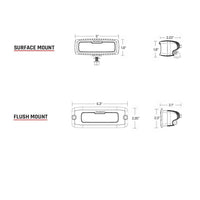 RIGID Industries SR-Q PRO Back Light Kit - Flush Mount Diffused - Pair - Black [980033]