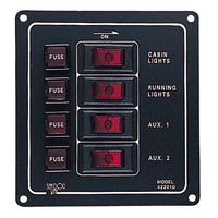 Sea-Dog Aluminum Switch Panel - Vertical - 4 Switch [422010-1]