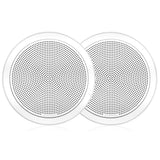 Fusion FM-F77RW FM Series 7.7" Flush Mount Round Marine Speakers - White Grill - 200W [010-02300-00]