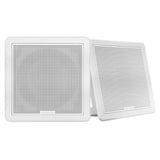 Fusion FM-F77SW FM Series 7.7" Flush Mount Square Marine Speakers - White Grill - 200W [010-02300-10]