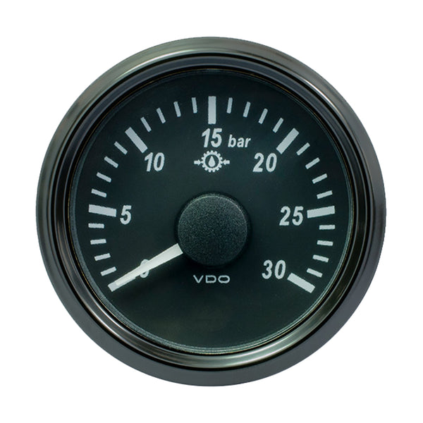 VDO SingleViu 52mm (2-1/16") Brake Pressure Gauge - 30 Bar - 0-4.5V [A2C3832720030]