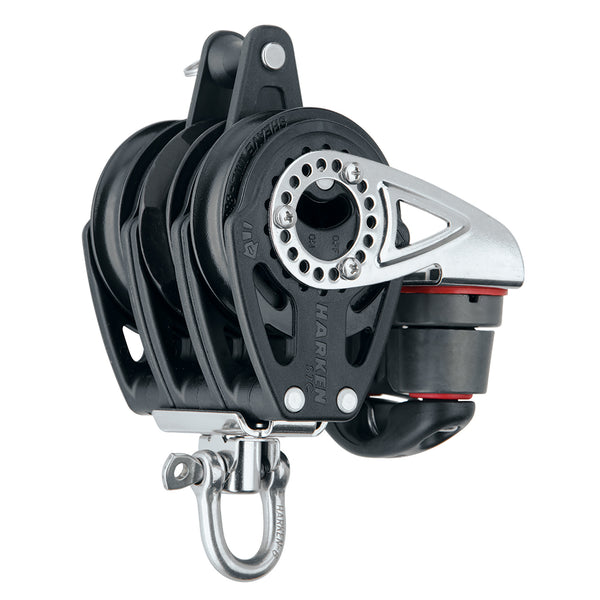 Harken 57mm Triple Carbo Block - Swivel, Becket, Cam Cleat [2141]