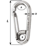 Wichard Symmetric Carbine Hook - Length 100mm - 13/32" [02316]