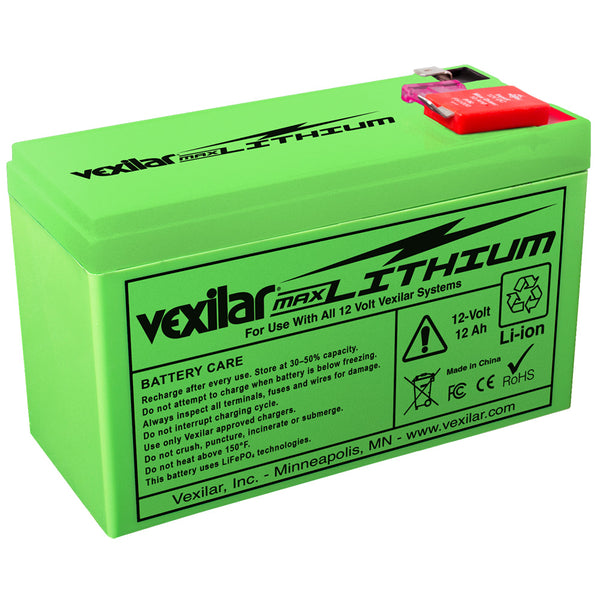 Vexilar 12V - 12 AH Max Lithium Battery [V-200L]